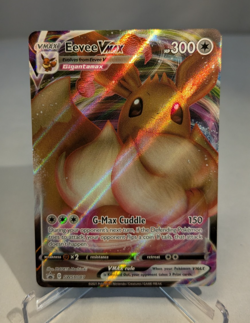 Pokemon TCG Eevee VMAX SWSH087 Black Star Promo Full Art Holo - Image 1