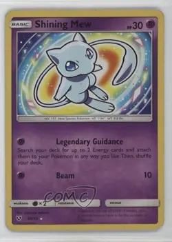 Shining Mew Holo Pokemon Sun & Moon Legends #40 - Image 1