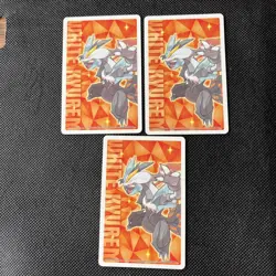 Lot Of 3 Deino Line Pokemon Japanese white Kyurem 2 Poker Playing Card 2012 NM - Image 5