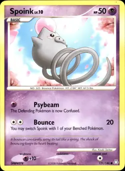 Spoink 121/146 Common - Pokemon Legends Awakened 2008 HP - Image 1