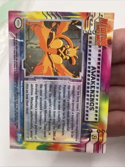 1999 Topps Mewtwo Strikes Back Rainbow Foil Blue Logo #2 Awakenings NM - Image 4