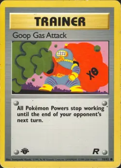 Goop Gas Attack 78/82 1st Edition Common Team Rocket Pokemon Card LP - Image 1