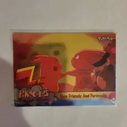 Pokemon New Friends and Farewells #59 Pikachu's Vacation HOLO RAINBOW Topps LP - Image 1