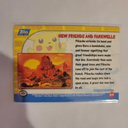 Pokemon New Friends and Farewells #59 Pikachu's Vacation HOLO RAINBOW Topps LP - Image 2