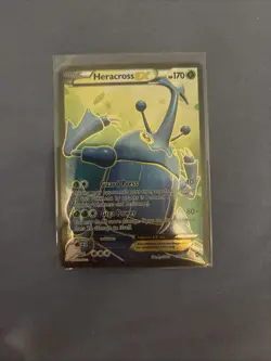 Pokemon TCG Heracross EX Full Art 105/111 XY Furious Fists LP - Image 1