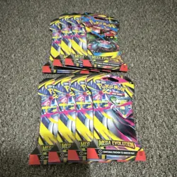 Pokemon Mega Evolution Booster Packs Lot of 10 Venusaur Blastoise Sealed - Image 1
