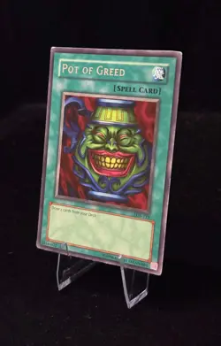 Yu-Gi-Oh! Pot of Greed LOB-119 Legend of Blue Eyes White Dragon Rare - LP+ - Image 4