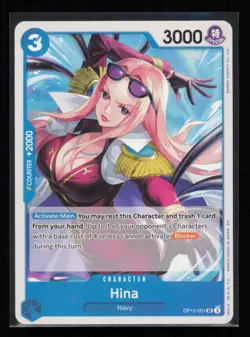 Hina OP12-051 One Piece Legacy of the Master Uncommon Near Mint - Image 1