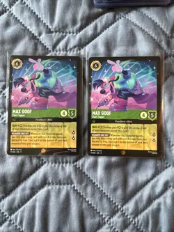 x2 Max Goof - Chart Topper 77/204 Fabled Legendary Rare Disney Lorcana TCG - Image 1