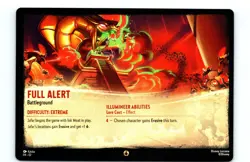 Full Alert/The Crown Chamber Lorcana Illumineer's Quest Palace Heist Jumbo 3.5x5 - Image 2