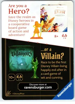 #5 Middle Center Powerline Puzzle/Insert/Art Disney Lorcana Fabled Hero Villain - Image 2