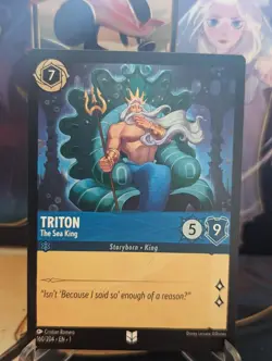 Disney Lorcana Triton - The Sea King 160/204 Uncommon NM TCG - Image 1