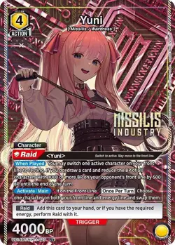 Yuni Alternate Art Foil - UE14BT/NIK-1-027 NM - Union Arena - Image 1