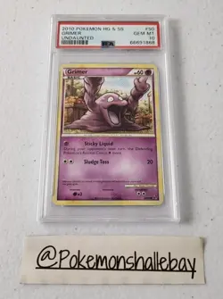 Grimer 50/90 - HGSS Undaunted *PSA 10 - GEM MINT* Vintage Pokemon Card (POP 2) - Image 1