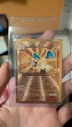 Charizard & Pikachu Gold Metal Pokemon Cards All 4 Promos From Celebrations UPC - Image 3