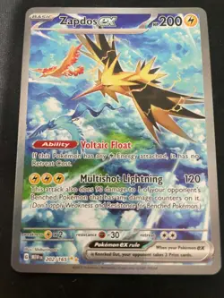 Zapdos ex 202/165 Holo SIR Scarlet & Violet 151 Pokemon Card - Image 1