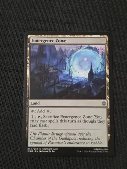 1x MTG Magic The Gathering TCG Emergence Zone Land - War of the Spark NM WAR - Image 1