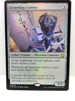 Foundations -Scrawling Crawler - Artifact Creature - Fdn 132 - Prerelease Foil - - Image 1