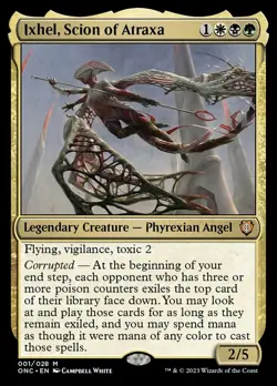 x1 Ixhel, Scion of Atraxa M MTG Commander: Phyrexia: All Will Be One M/NM, Engli - Image 1