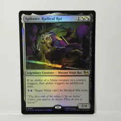 Splinter Radical Rat Foil #169 Rare MTG Teenage Mutant Ninja Turtles TMT EN NM - Image 1