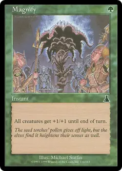 MAGNIFY x4 mtg Very Light Play Urza's Destiny 4 Common - Image 1