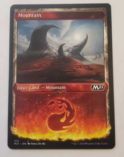 1x Mountain Showcase (312) Core Set 2021 M21 MTG Magic the Gathering NM - Image 1
