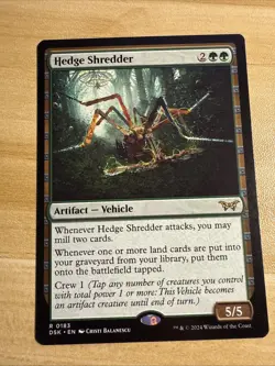 Magic MTG Hedge Shredder DSK 0183 Regular Rare - NM condition - Image 1