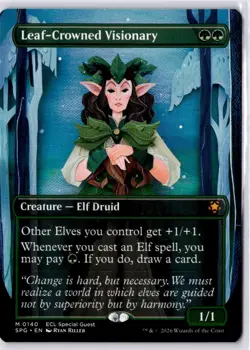 Leaf-Crowned Visionary (Borderless) Special Guests Regular NM M 0140 - Image 1