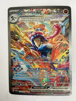 Greninja EX 214/167 2024 Pokemon Twilight Masquerade Special Illustration RARE - Image 1