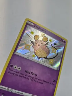 Pokemon TCG Dedenne SV051/SV122 Shiny Vault Shining Fates Holo Rare NM TCG Card - Image 4