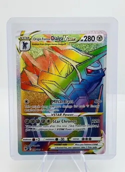 Origin Forme Dialga VSTAR (Secret) 198/189 SWSH10: Astral Radiance Holo Pokemon - Image 1