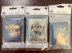Pokemon Center × Van Gogh Museum Card Sleeves – Eevee, Smeargle, Pikachu – 65ct - Image 1