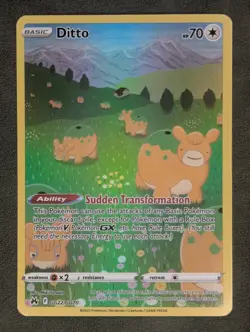 Ditto GG22/GG70 Pokemon TCG Ultra Rare Crown Zenith: Galarian Gallery Near Mint - Image 1