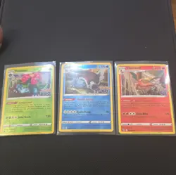Pokemon 3 Card Pokemon GO Reverse Holo Lot Venusaur/Charizard/Blastoise N/M - Image 1