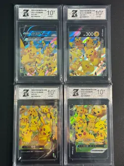 Pokemon TCG S-Chinese Pikachu V-UNION S-P 109-112 NM Holo 4PCS Z10+ - Image 1