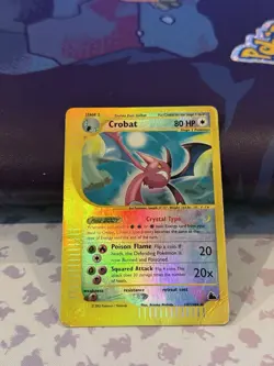 Crobat CRYSTAL 147/144 Skyridge Reverse Holo Secret Rare Pokemon TCG Nintendo HP - Image 1