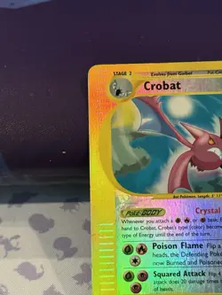 Crobat CRYSTAL 147/144 Skyridge Reverse Holo Secret Rare Pokemon TCG Nintendo HP - Image 4
