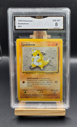 Pokemon Sandshrew #62 1999 Base Set GMA 8 - Image 1