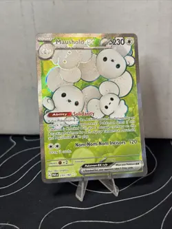 Pokemon Maushold ex 233/182 SV04: Paradox Rift Holo NM - Image 1