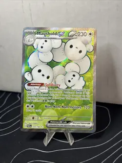Pokemon Maushold ex 233/182 SV04: Paradox Rift Holo NM - Image 2