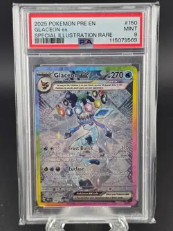 Pokemon TCG Glaceon EX 150/131 PSA 9 Special Illustration Prismatic Evolutions - Image 1