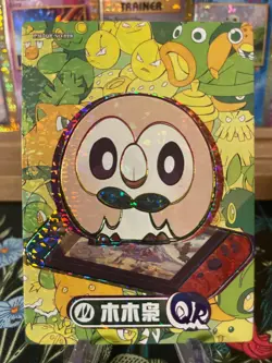 Rowlet PM-QR NO. 019 Non-TCG Pokemon Eif Origin 3.0 - Image 1