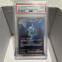 Pokemon Blastoise ex 200/165 Scarlet & Violet Special Illustration Rare PSA 9 - Image 1