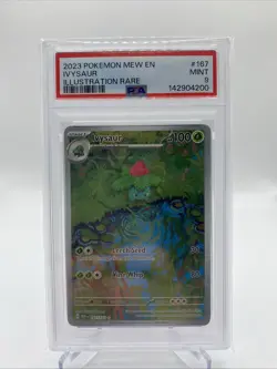 2023 POKEMON MEW EN-151 ILLUSTRATION RARE #167 IVYSAUR PSA 9 - Image 1