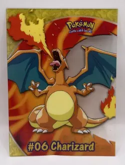 Topps Pokemon 2000 Charizard #06 PC3 TV Animation Edition Fire Bend In Middle - Image 1