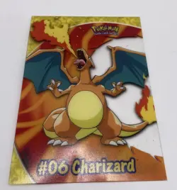 Topps Pokemon 2000 Charizard #06 PC3 TV Animation Edition Fire Bend In Middle - Image 3