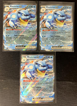 Blastoise ex 030/142 Double Rare Holo Pokemon TCG Stellar Crown SV7 NM - Image 1