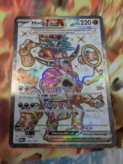 Pokemon TCG Hoopa Ex: Paradox Rift 226/182 Holo Ultra Rare Full Art Scarlet - Image 1