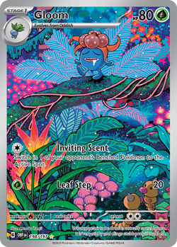 Gloom 198/197 Illustration Rare Obsidian Flames Pokemon NM - Image 4