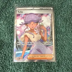 Pokemon TCG Tulip Paradox Rift Trainer Holo Ultra Rare Full Art 244/182 - Image 1
